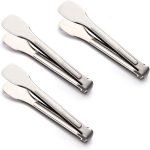 Stainless steel kitchen utensils, buffet tongs, salad bar tongs, heavy-duty food tongs